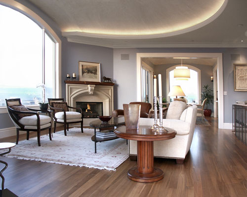 Living area with domed ceiling