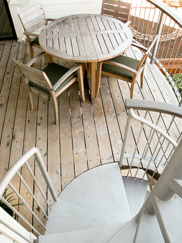 Deck outside the kitchen.